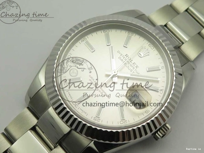 1229 DateJust II 126334 41mm SS BP Maker 1:1 Best Edition Silver Dial Fluted Bezel on Oyster Bracelet SunProtective 3326